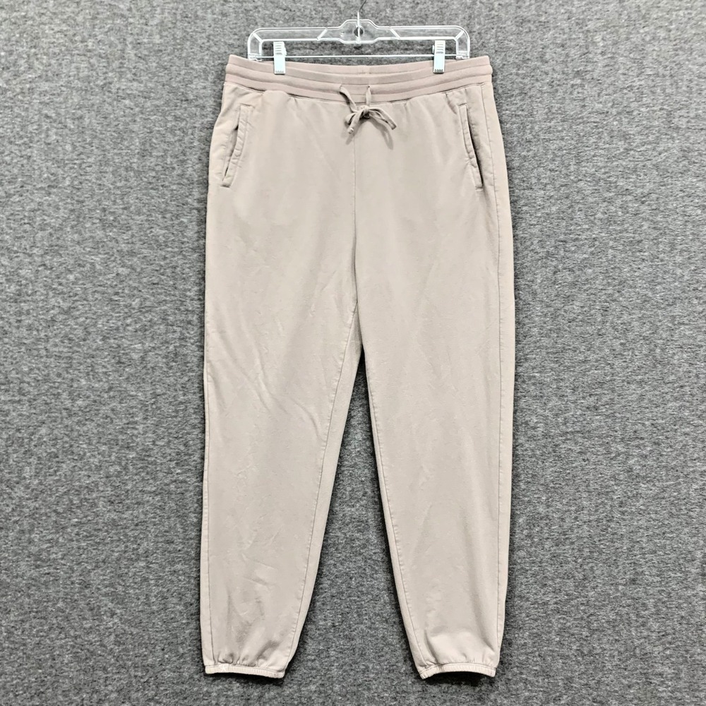 Barefoot Dreams CozyChic Lite Sweatpant Jogger Womens Large Tan Camel Lounge
